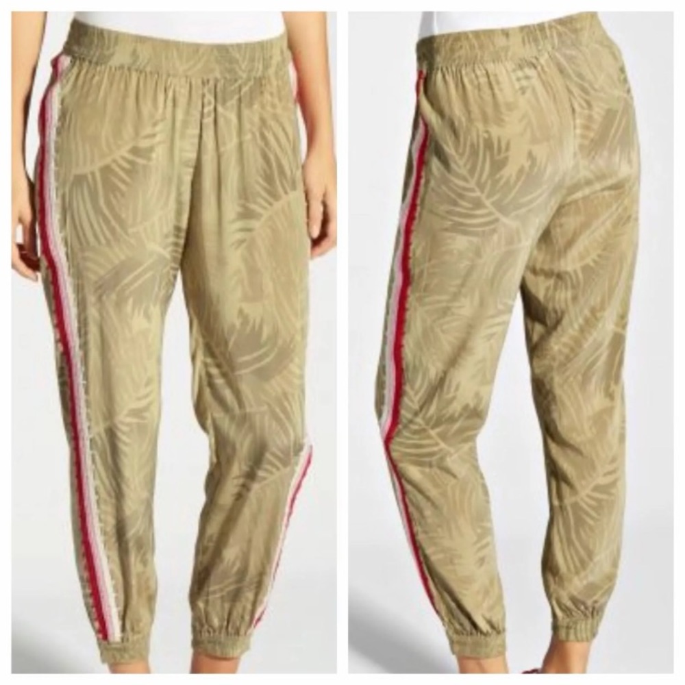 Calypso St Barth Ridia Camo Silk Jogger Pants